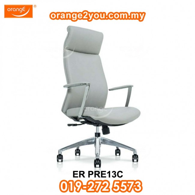 ER PRE13C - Aether High Back Office Chair | PU Leather Chromed Leg